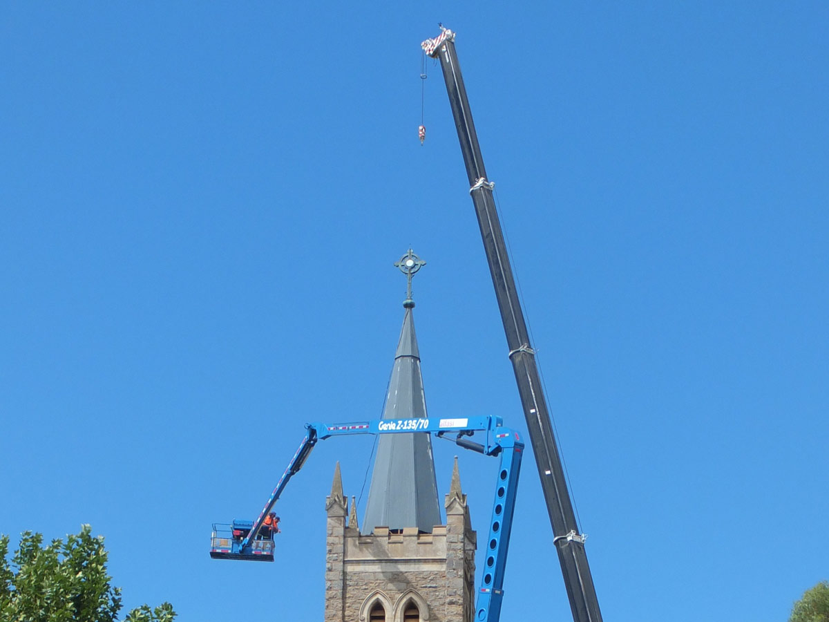 PCR, Insurance, Insurance Claims, Young Parish, rebuilding, new structure, bell tower