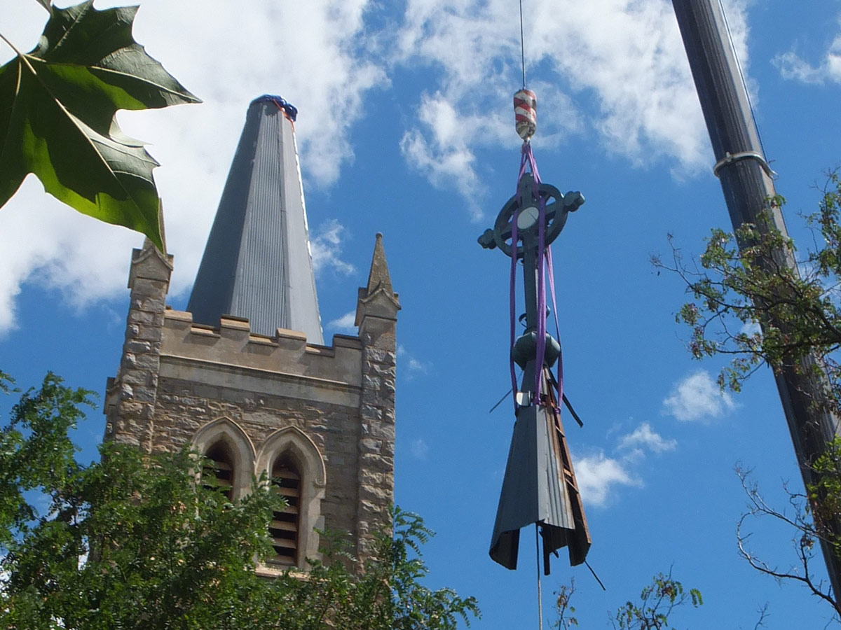 PCR, Insurance, Insurance Claims, Young Parish, rebuilding, new structure, bell tower