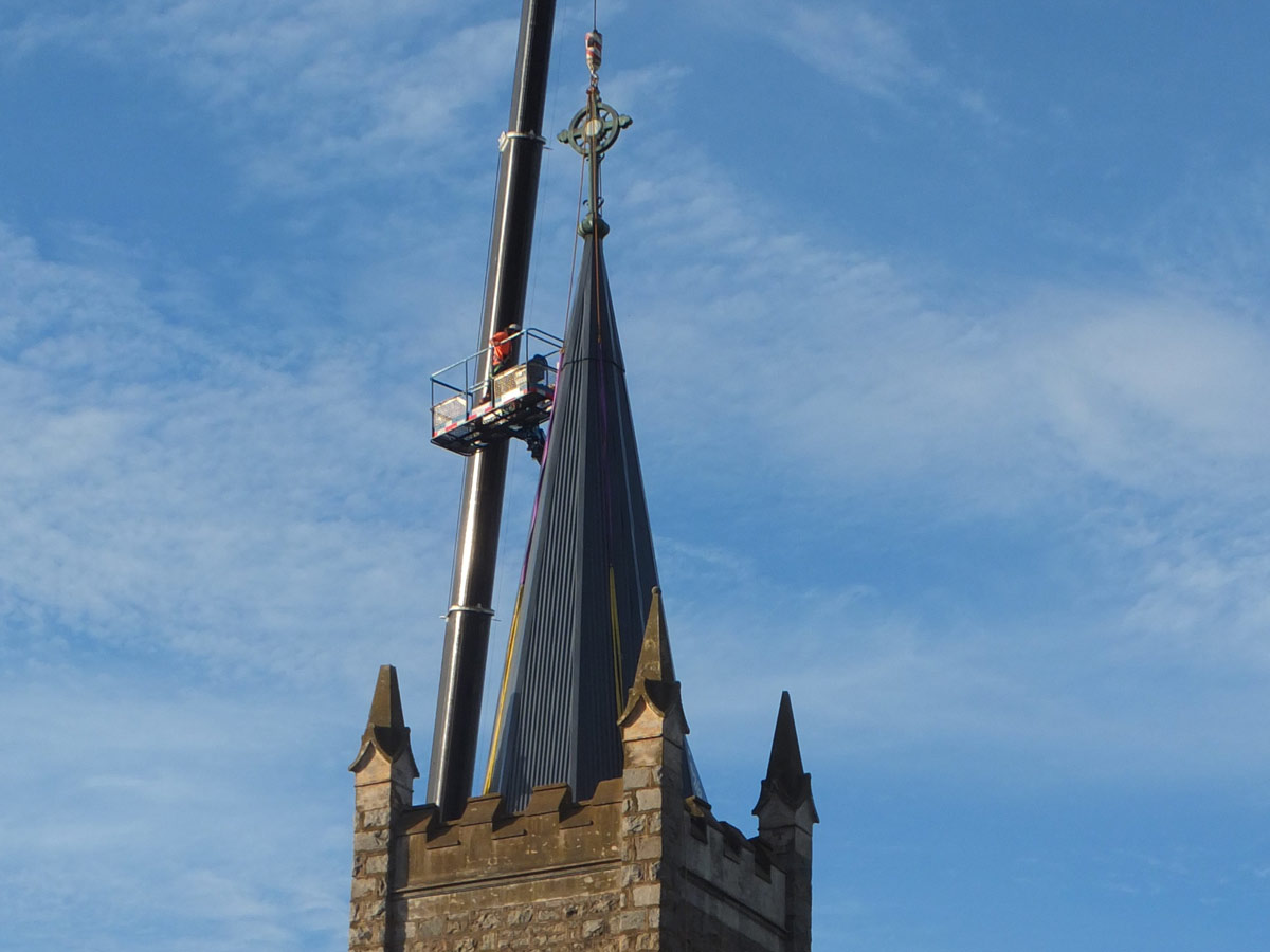 PCR, Insurance, Insurance Claims, Young Parish, rebuilding, new structure, bell tower